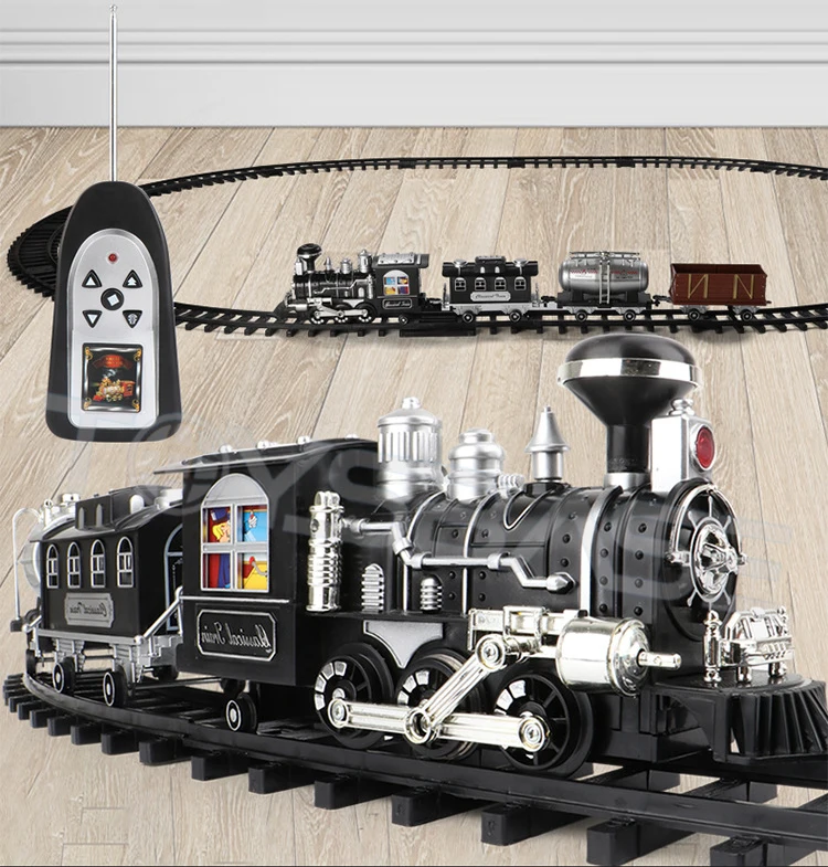 Electric Train Set For Adults Children Smoke Remote Control Classical ...