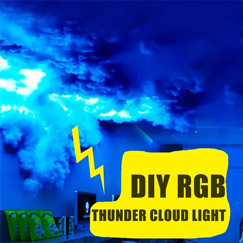 Smart Lighting Rgb Thunder Cloud Wall Lamp Cool Creative Atmosphere Led