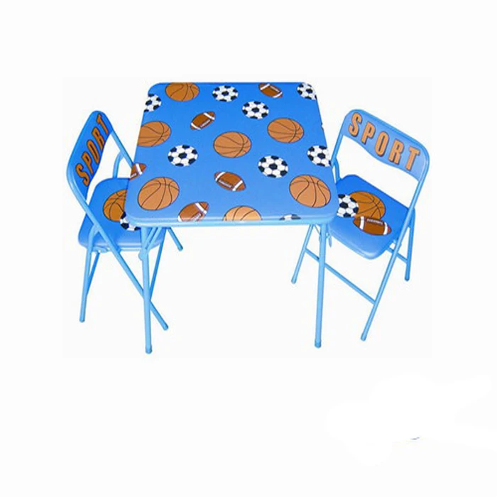 Colorful Popular Kids Children Pvc Folding Used Kid Dining Table And