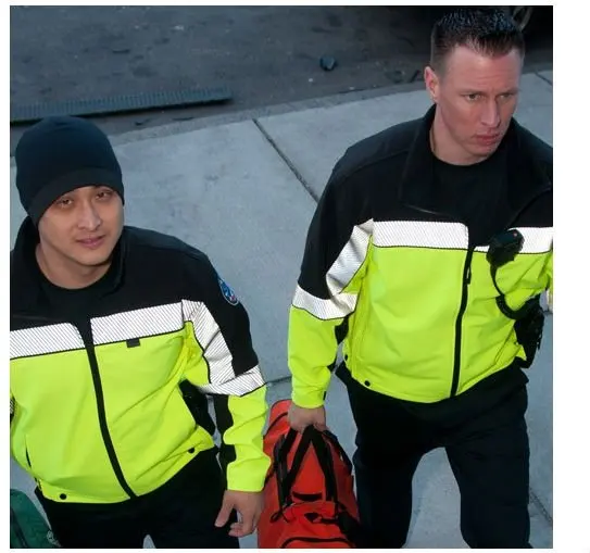 blauer colorblock softshell fleece jacket