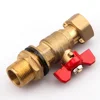 DN15 PN10 forging CW617N brass union ball valve for water meter