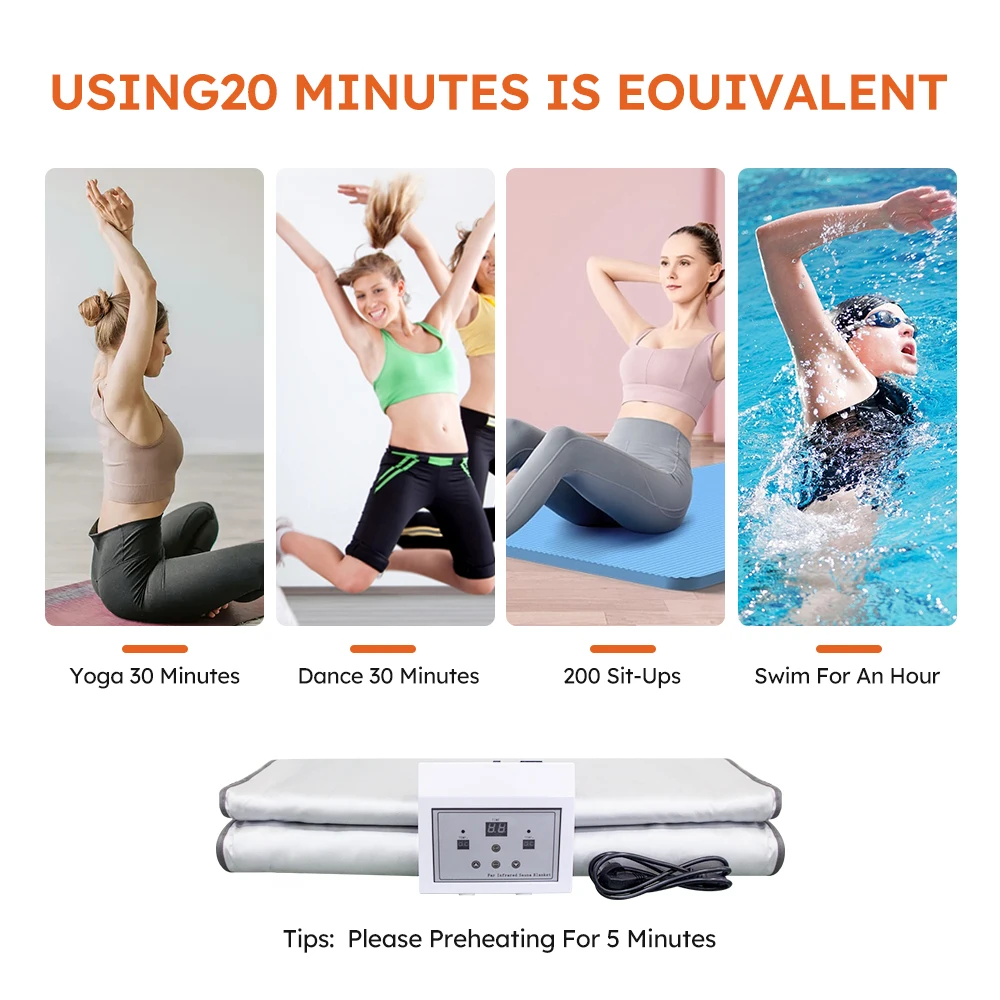 Sauna Blanket Weight Loss And Detox Slimming Far Infrared Body Shaping