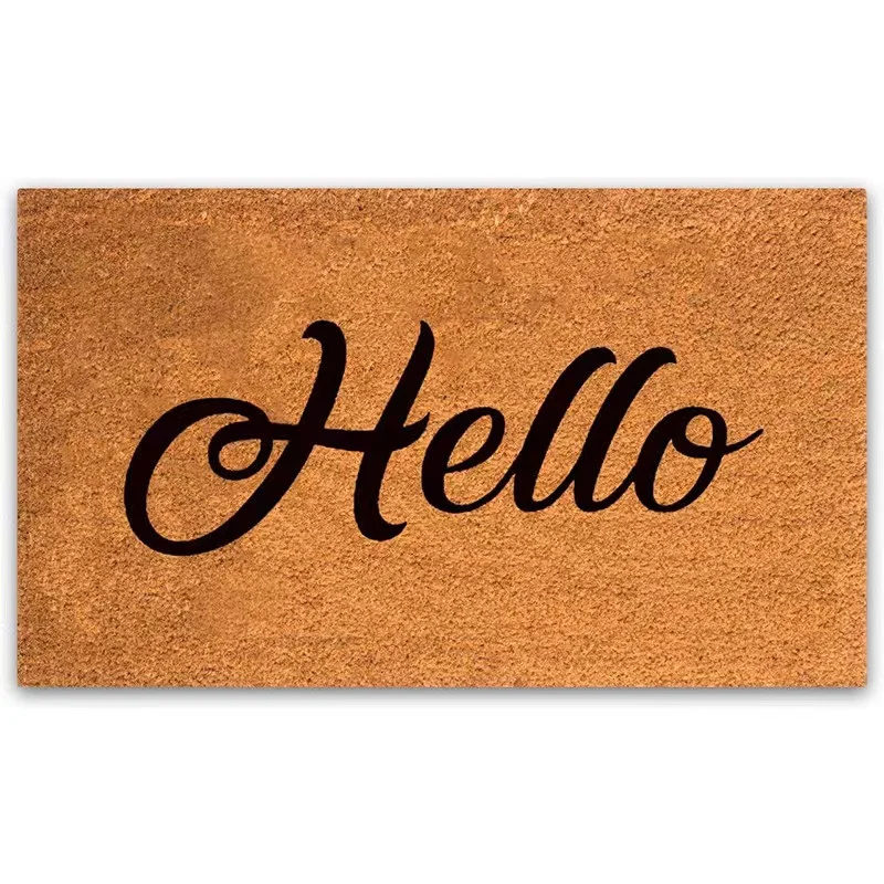 Factory Wholesale Customize Entry Outdoor Coconut Fiber Coir Door Mats