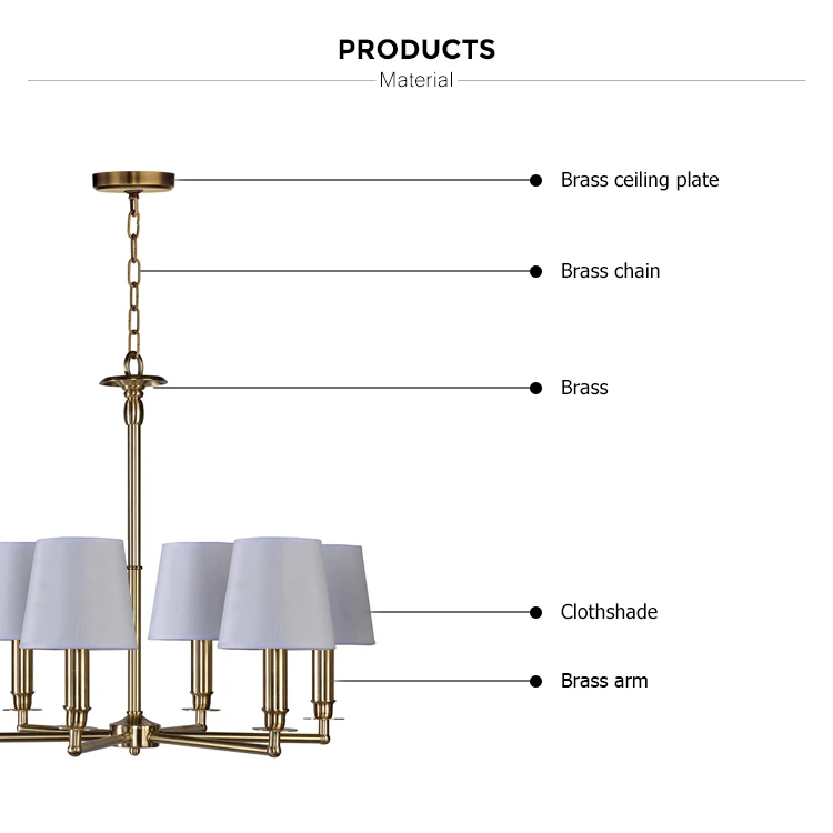 brass led chandelier lights