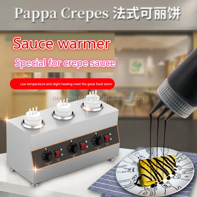 Commercial Sauce Warmer Hot Chocolate Machine With Bottles 4*650ML