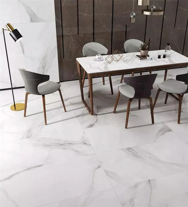 200x200 White Marble Glazed Ceramic Tiles And Marbles Floor Buy
