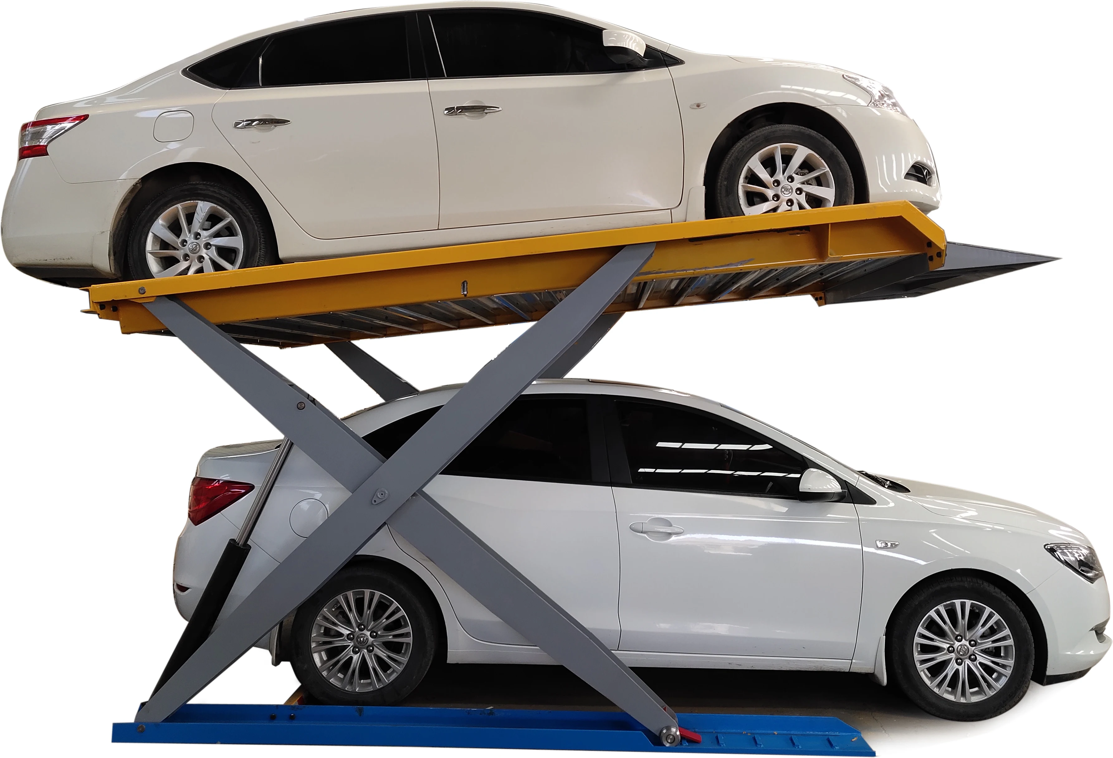 ZX 2 level parking lift garage car scissor lift for home garage
