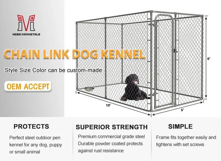 Beautiful view of Chain Link Dog Crate And Relatively Easy