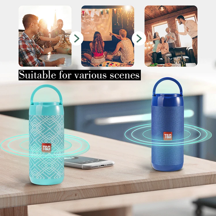 Portable wireless speaker tg113c camping light radio wireless microphone tws portable bass waterproof party bluetooth speaker - ANKUX.COM