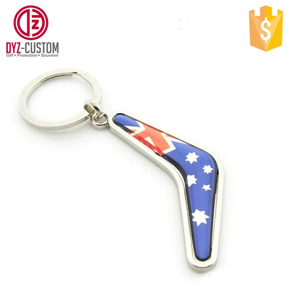 Australian Boomerang Keyring Custom Tourist Souvenir Metal Keychain