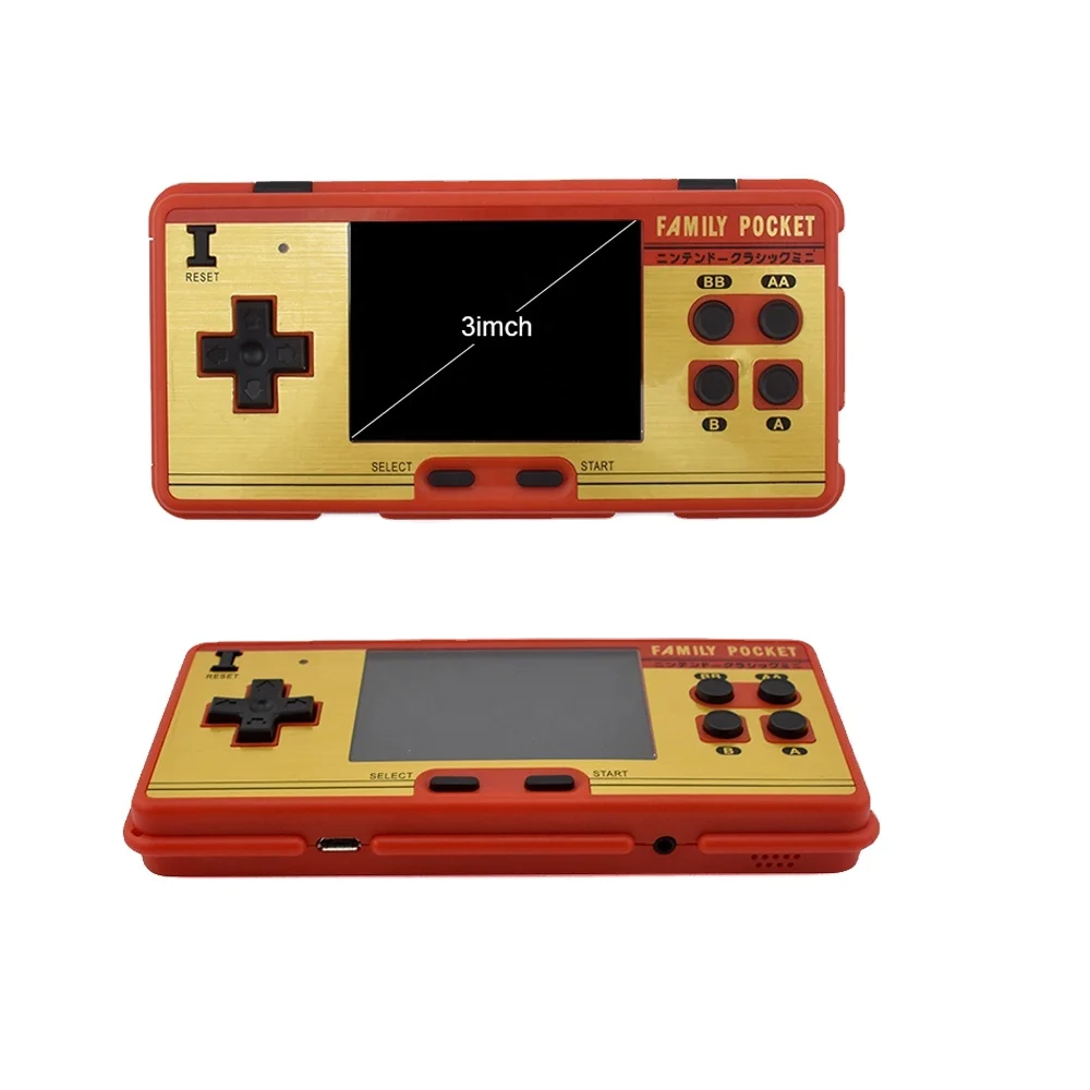 Family Pocket FC638 Mini Portable Retro Game Console – 638 Built