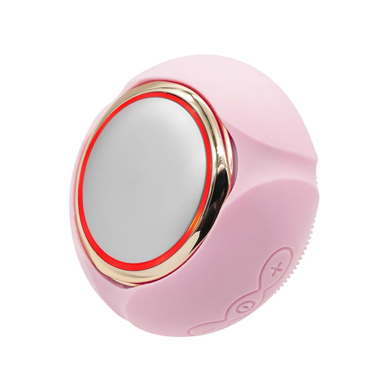 
Rechargeable oem soft silicone led facial face wash cleansing and massager brush 