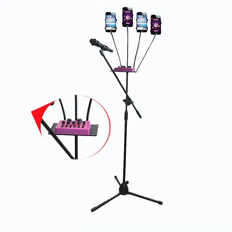 Professional Mini Camera Light Live Stand Tripod Cell Phone For Video