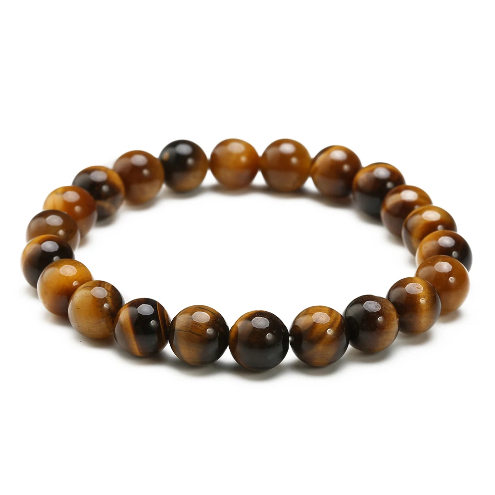 

Gemstone  Round Beads tretchy Bracelet,30 Pieces