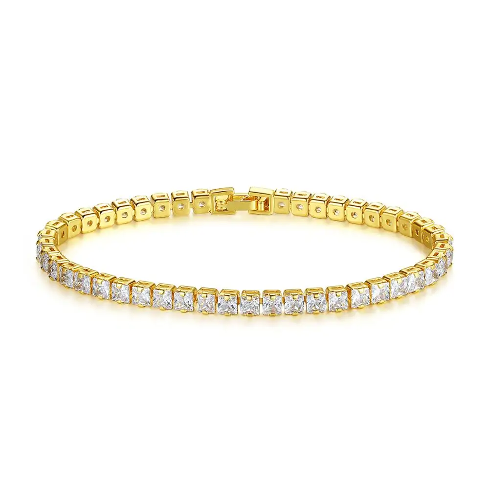 LUOTEEM Fashion 3mm Square Cut Tennis Bracelet Clear CZ Stone Real Gold Plating Women Jewelry
LUOTEEM Fashion 3mm Square Cut Tennis Bracelet Clear CZ Stone Real Gold Plating Women Jewelry