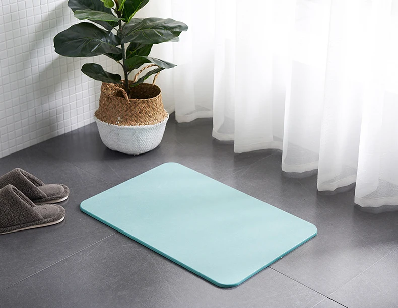 Natural Material Quick Dry Diatomite Bathroom Foot Mat Buy Bathroom