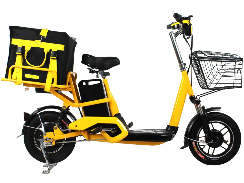 14 Inch 350w Electric Delivery Scooter 48v 20ah Fast Food Delivery Electric Scooter For Delivery