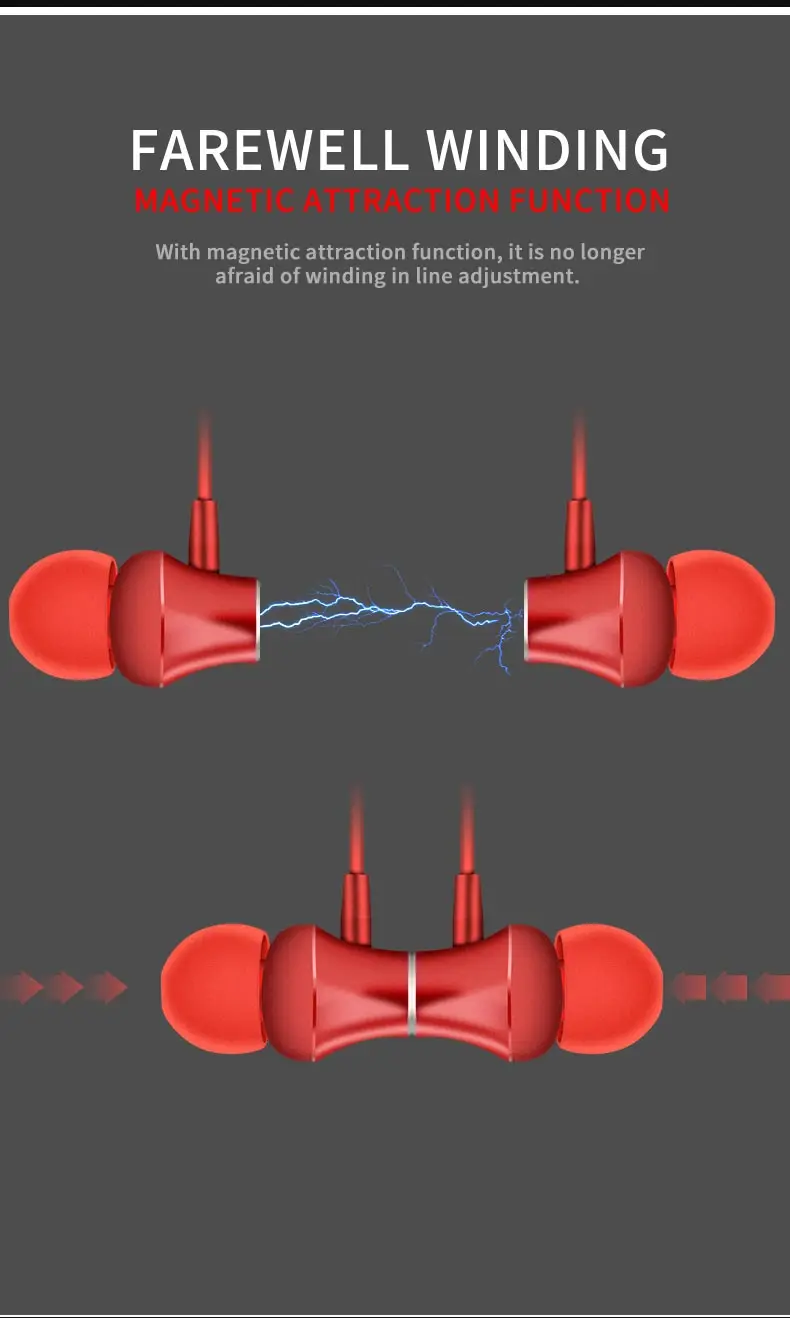 High quality wireless bluetooth ear hook TWS sports neckband Bluetooth headset sport earbuds - ANKUX.COM