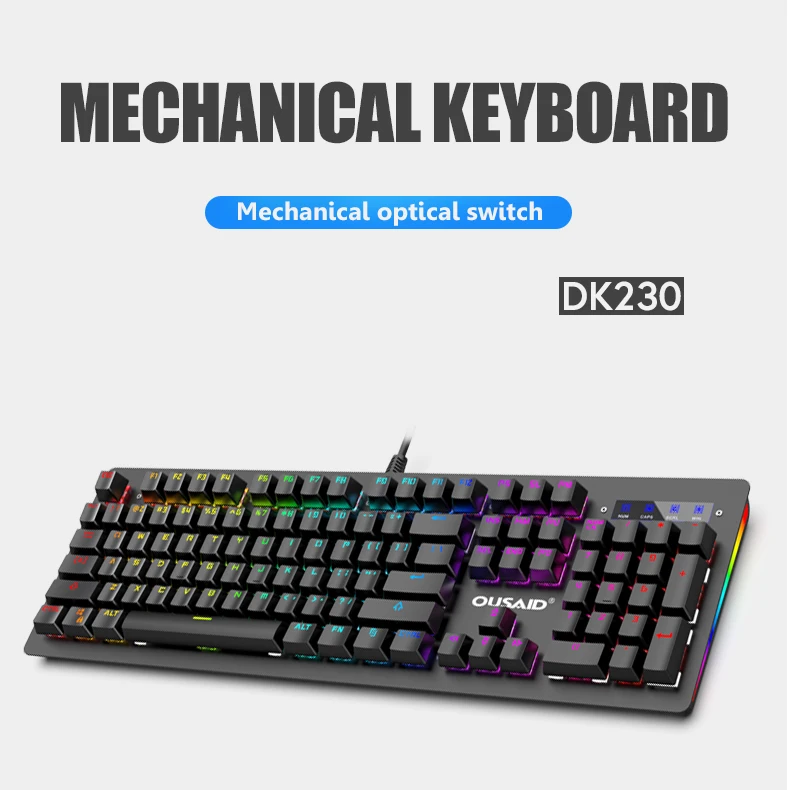 104 Keys Rgb Colorful Backlit Aoas Keyboard Game Akko Keyboard Gamakay ...