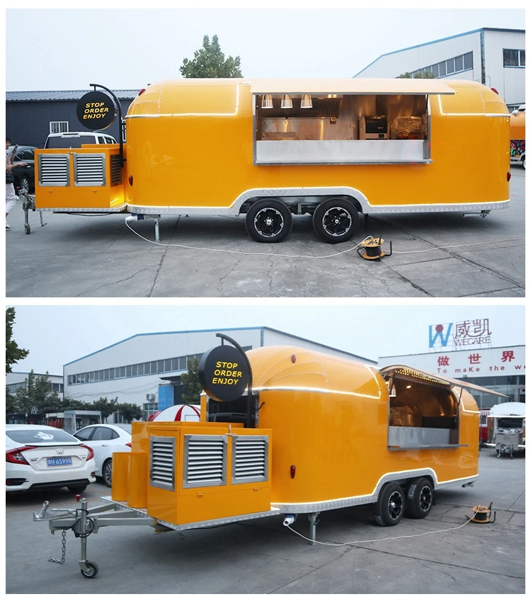 Wecare Airstream Food Truck Food Shop Catering Concession Trailer