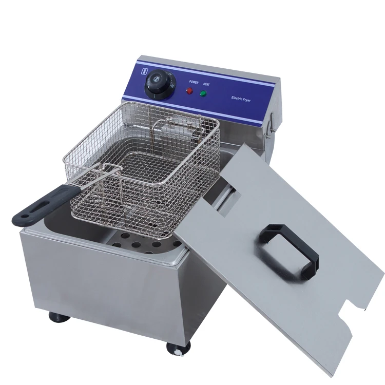 Commercial Industrial Table Top Singletank Deep Electric Fryer Potato