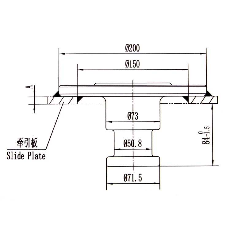 High Quality Fair Price 3.5" Boltin King Pin Plate /kingpin For Semi