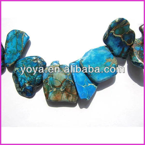 Multicolor Sea sediment jasper nugget slab beads,aqua terra imperial jasper nugget slab beads.jpg