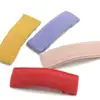 High Quality Women Girls Ribbon Lined Snap Hair Clips Colorful Bang Clips Handmade Hair Accessory Birthday Gift For Toddler