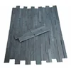 Hot sale popular ledge stone outside wall tiles design natural black slate stone wall panels stake stone