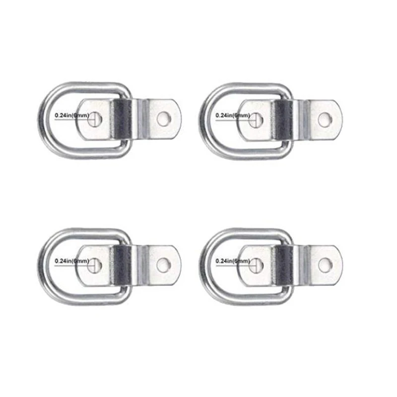 Silver Metal D Ring Picture Hangers Frame Hanging Hangers Two Hole