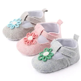 Bling PU leather bow-knot Rubber sole princess toddler baby girl shoes manufacture