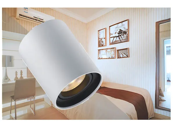 China New Hote Sale Produce 8w 12w Adjustable Angle Aluminium White&Black Body Outfit Down Light