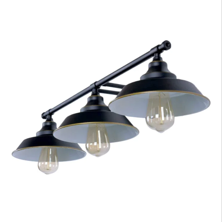 Durable Wrought Iron Nordic Retro Resdential Home Bedside Indoor E27 Bulb Led Ceiling Lights Wall Lamps