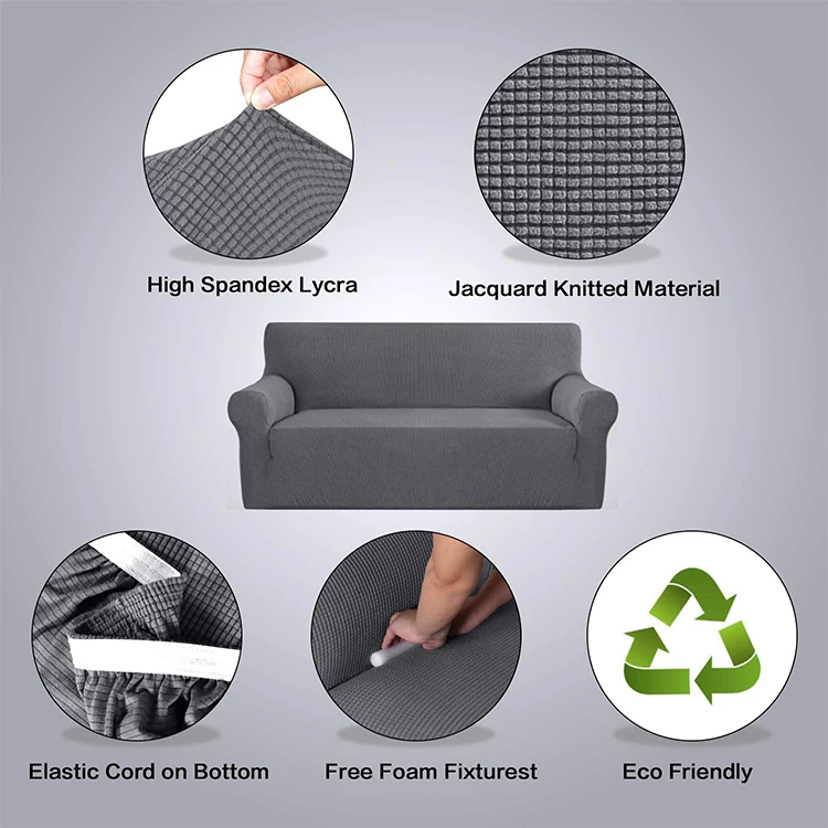 Washable Furniture Protector Loveseat Sofa Covers Elastic Stretch