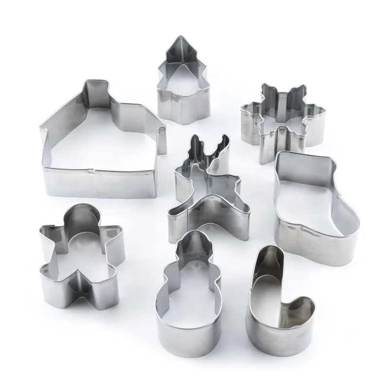 
Christmas Baking Tool Biscuit mold Cookie Cutter Set of 8 pcs 