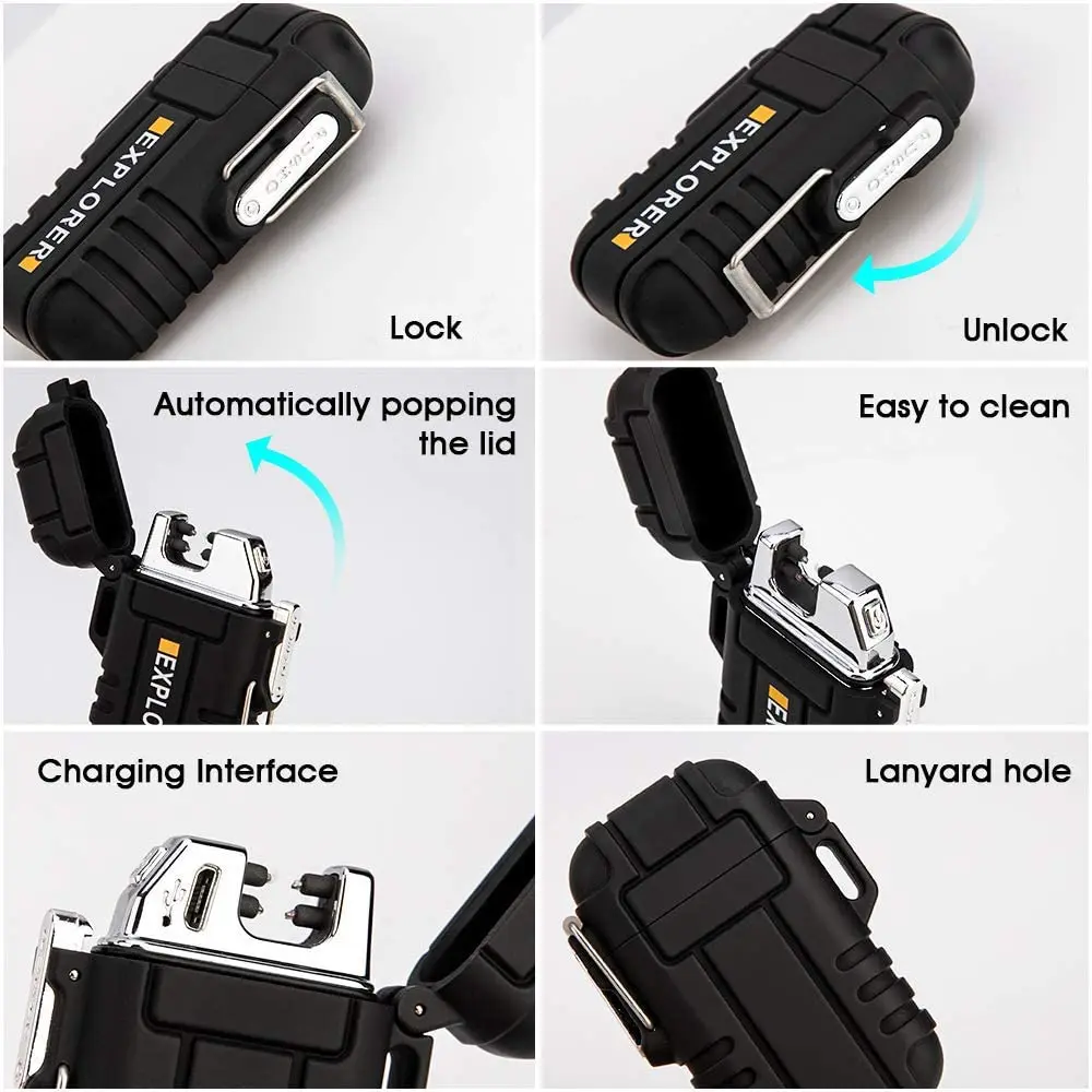 Mlt159 Amazon Best Seller Waterproof Flameless Tesla Outdoor Usb