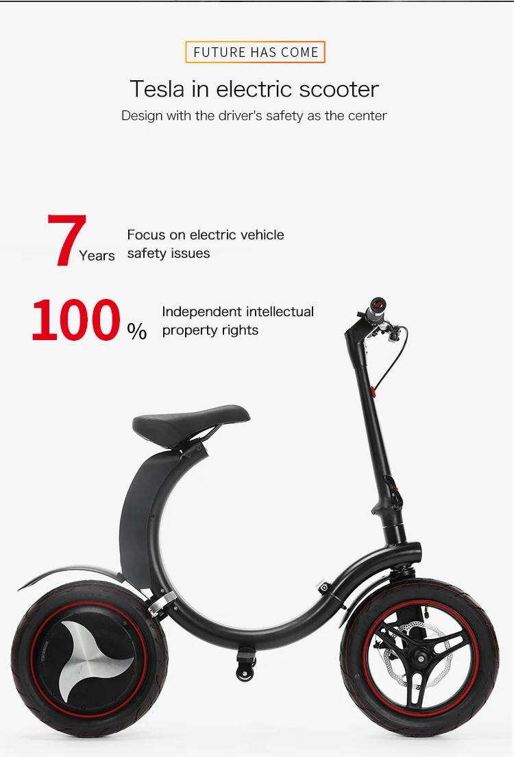 Full folding electric bike 14inch 500W electric bicycle 7.8AH e bike adults electric scooter with app