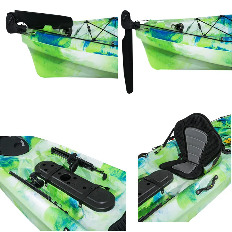 Cheap Rotomolded Kayak Hybrid 12ft Fishing Kayak With Pedal And