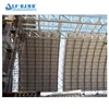 Light steel single layer space frame roof dome shed steel gird structure outdoor coal yard construction clinker silo
