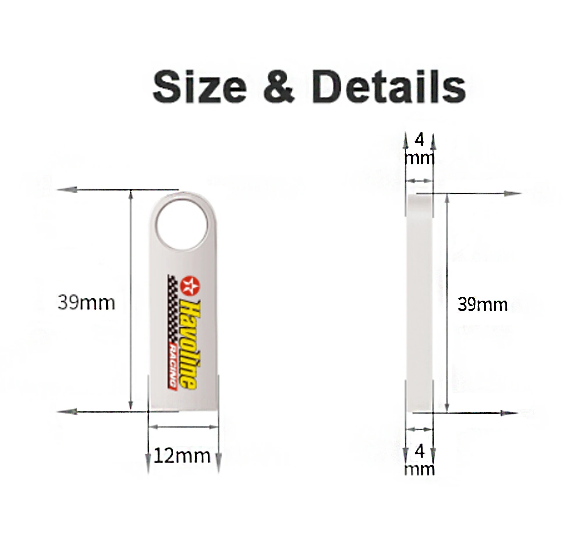 2020 new arrival metal key king usb stick flash drive free logo 32gb - ANKUX.COM