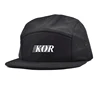 Unstructured 5-Panel Lightweight Embroidery Flat bill 5 Panel Caps For Sale