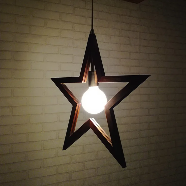 Modern Lighting Wooden Chandelier Ceiling Hanging Light Nordic Natural Wood Lamps For Decorations