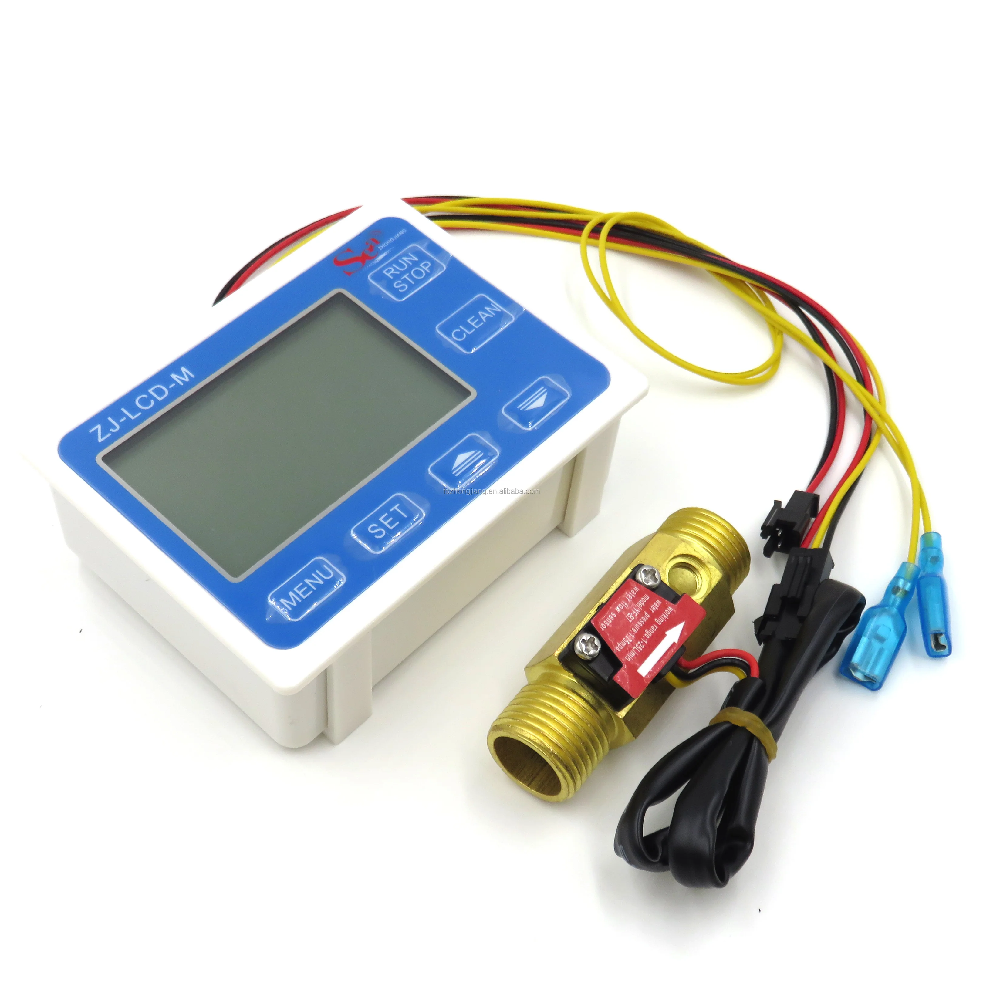 Flow Quantitative Lcd Digital Display Flowmeter Flow Controller Liquid ...