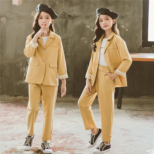 Se5261-conjunto De Ropa De Estilo Coreano Para Niñas Pequeñas,Pantalones  Amarillos Bonitos,Traje Elegante,Oferta,Novedad De Otoño - Buy Ropa De  Bebé,Las Niñas Conjuntos De Ropa,Ropa De Niñas Product on Alibaba.com