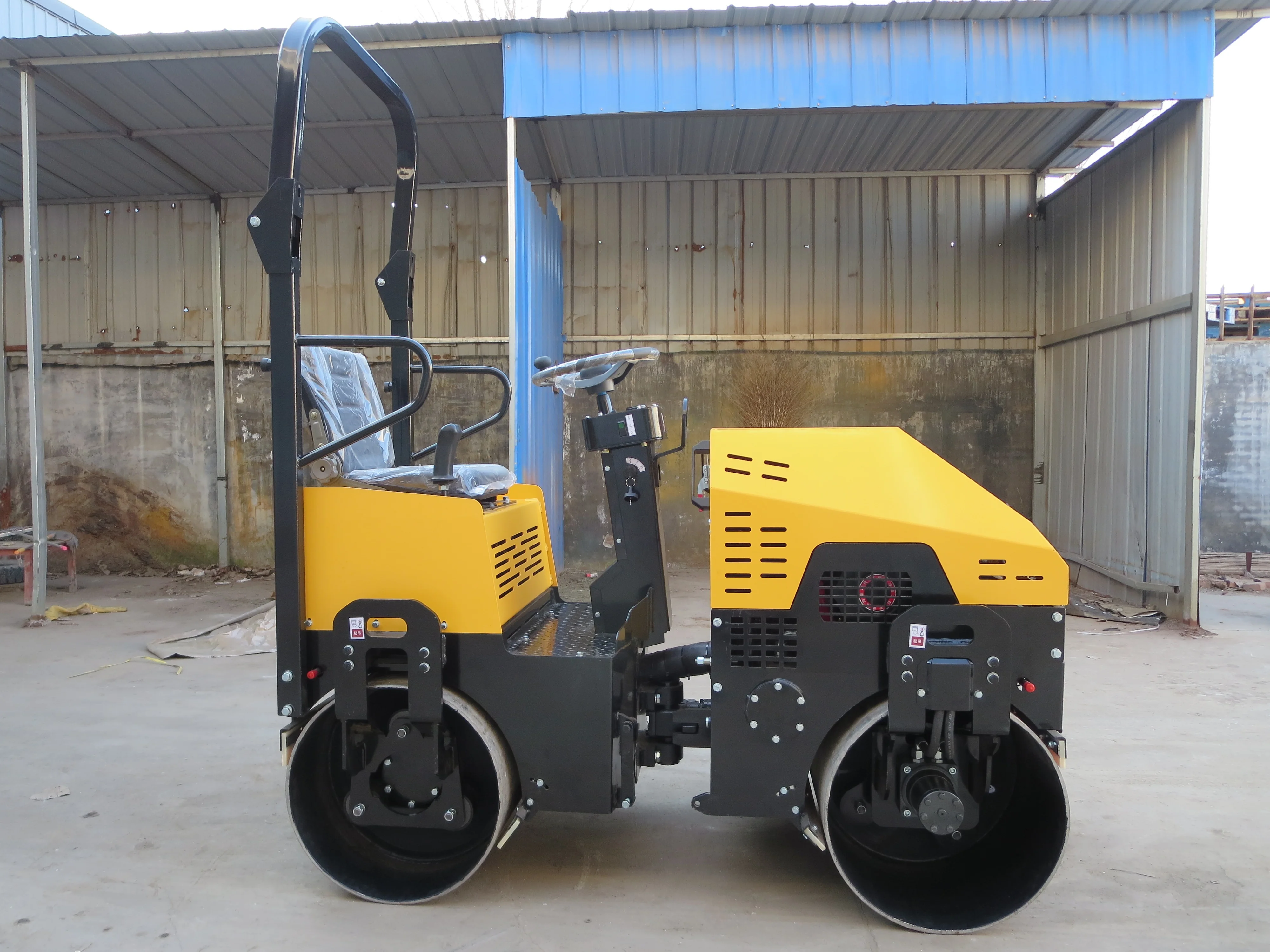 hot sale double drum new road roller price