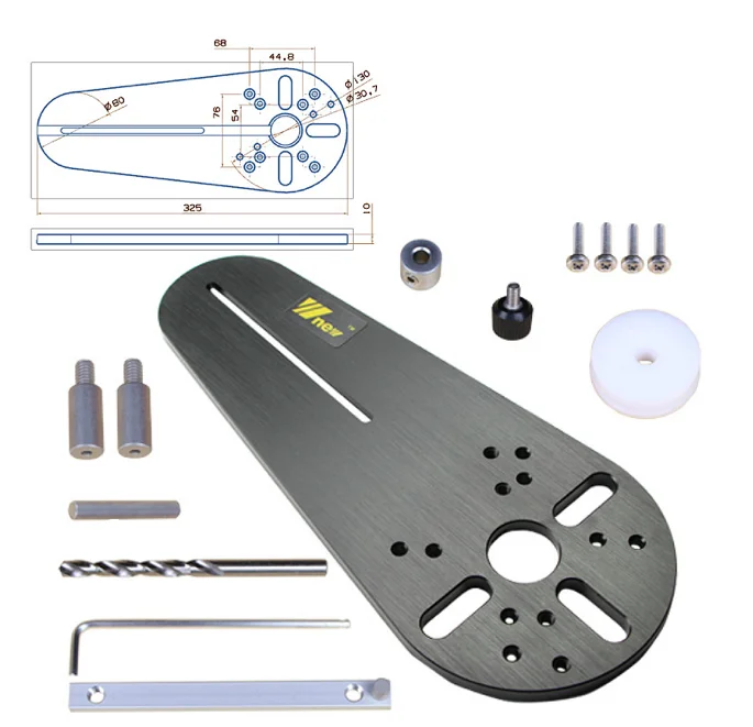 Universal Circle Cutting Jig For Electric Hand Trimmer Wood Router