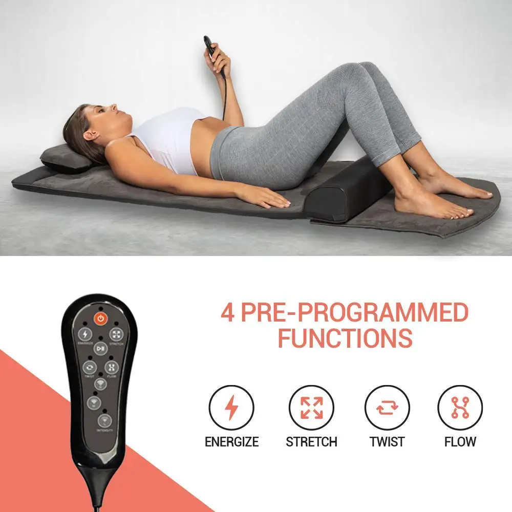Back Stretching Electric Massage Mattress Full Body And Back Relaxation