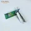 paper box packaging thick handle cheap disposable hotel razor shaving kit with shave cream