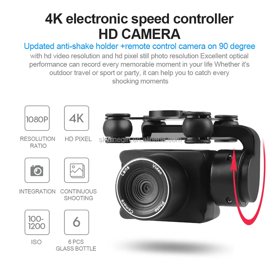 Drone 4k 1080P RC Quadcopter drone with HD 1080P 4K Wifi camera video highly stable Rc helicopter F68 4K RC Camera drones