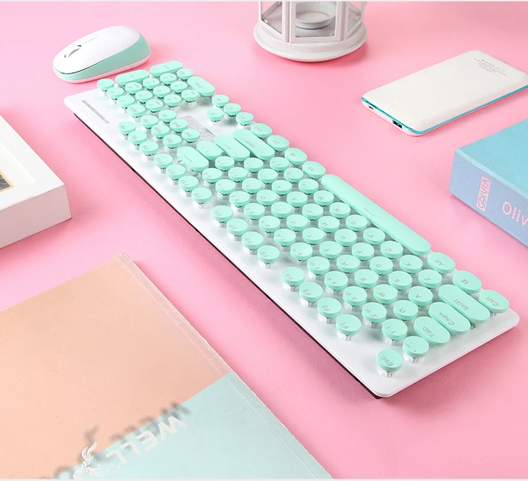 Best Black 2.4ghz Slim Wireless Ergonomic Keyboard And Mouse Combo With